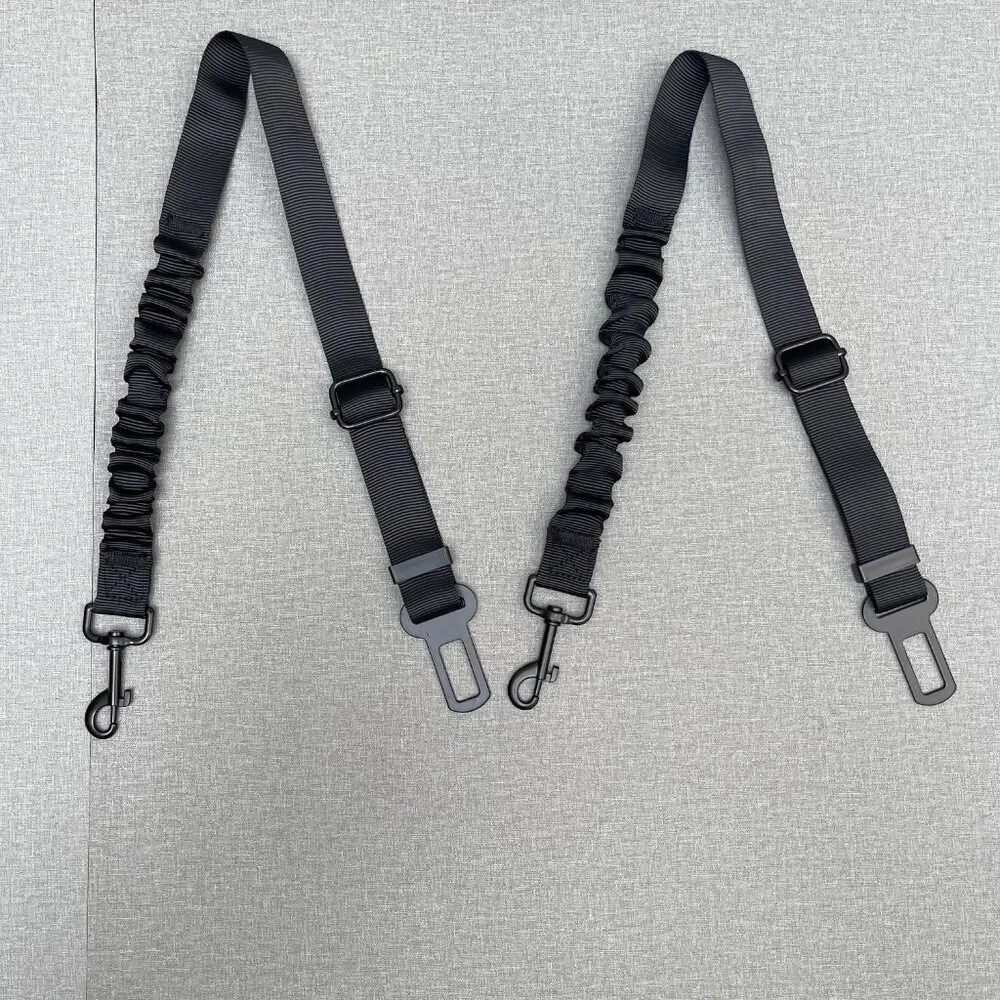 2 Pack ,Dog Seat Belt Leash Pet Seatbelt Car ELASTIC Safety Adjustable Harness